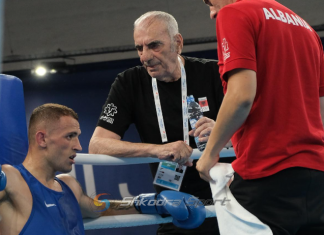 Arbitrim i njëanshëm, Alban Beqiri braktis ndeshjen në Lojërat Mesdhetare