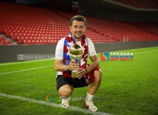 Auron Miloti çfarë emocionesh për trofeun e tij të parë me Vllazninë!