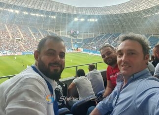 Kryebashkiaku Spahia në stadium për të mbështetur Vllazninë