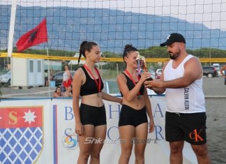 Erkoçi- Ballçiti dhe Qafarena- Çekini fitues të ‘Volejpoja Beach Trophy 2022’