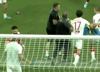 Tension dhe nervozizëm pas eliminimit të Partizanit, goditet portieri i Saburtalos