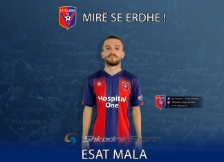 Marrin fund dilemat, Vllaznia prezanton Esat Malën