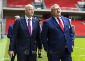 Presidenti i FIFA-s vizitë në Tiranë, bashkë me Dukën inspektojnë ‘Air Albanian’