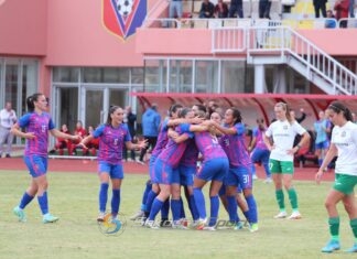 Shkruhet historia në ‘Loro Boriçi’, Vllaznia e femrave arrin grupet e Ligës së Kampioneve