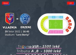 Nis shitja e biletave, Vllaznia thirrje tifozëve për ta mbështetur ndaj Erzenit