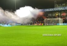 Tifozët shkodranë marrin vlerësimin e mediave angleze në ndeshjen e Vllaznisë dhe Çelsit / VIDEO