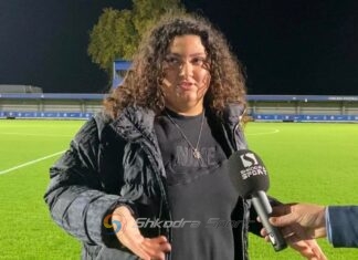 VIDEO/ Flet Xhesi, e motra e Armando Brojës: Sot bëj tifo për Vllazninë. Shpresoj për fitore ndaj Çelsit