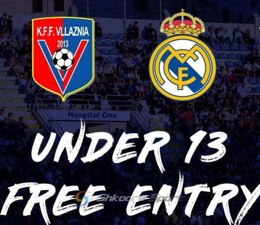 Nesër luhet Vllaznia- Real Madrid, drejtuesit ‘ofertë’ për tifozët e vegjël kuqeblu