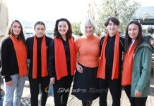 4 futbollistet e Vllaznisë përkrah ambasodores Yuri Kim në një aktivitet sensibilizues kundër dhu.nës me bazë gjinore