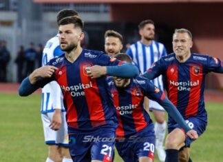 Jo vetëm 3 pikët, fitorja e Vllaznisë me Tiranën u siguroi shkodranëve avantazhin e rëndësishëm në luftën për titull