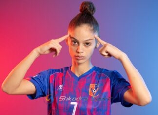 Me golin e saj nisi rrugëtimi i suksesshëm në Europë, Jehona Shala: Vllaznia asht emocion, dashni dhe krenari!