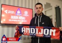 Rubin Hebaj golin e rradhës në Uzbekistan e shënon… në sytë e prindërve të tij