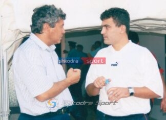 Foto e para 22 viteve, Edi Martini takim të përzemërt me Mircea Lucescun
