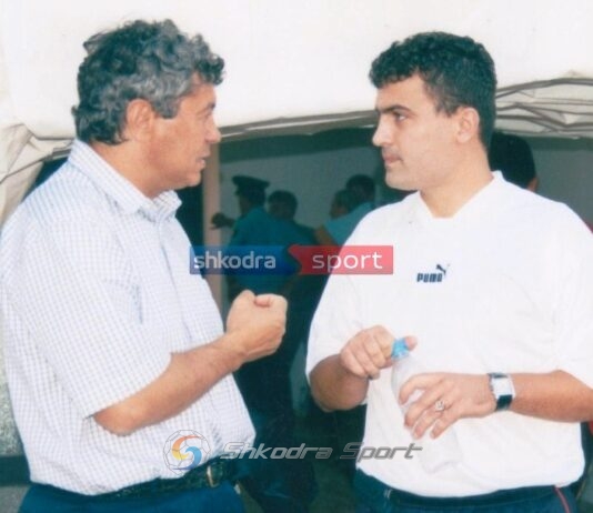 Foto e para 22 viteve, Edi Martini takim të përzemërt me Mircea Lucescun