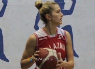 Bernada Rreshpja lojtarja më e mirë e javës në kampionatin e basketbollit. E dyta Anisa Bokrina