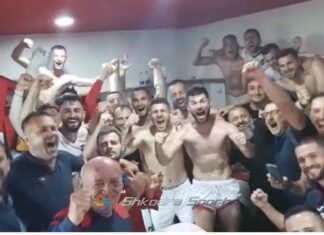 VIDEO/ Vllaznia arrin ‘trenin’ e fundit të Europës, shikoni festën e shkodranëve në Ballsh