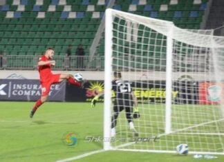 Tjetër gol për sulmuesin shkodran Rubin Hebaj në Uzbekistan