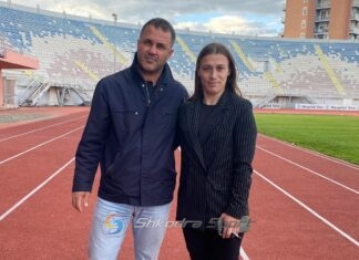 FOTO- LAJM/ Vioresin Sinani & Megi Doçi, historia e golit shqiptar