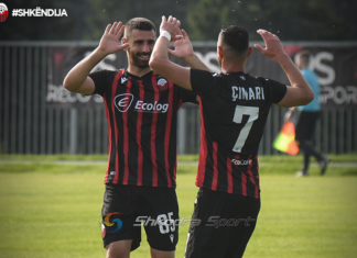 VIDEO/ Erald Çinari bën gjithçka për Shkëndijën, shkodrani dhuron ‘show’ në fitoren e tetovarëve