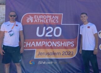 Atleti i Vllaznisë Kolindo Kiri pjesmarrës në Kampionatin Europian U20