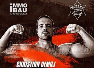 Boksieri shkodran Kristian Demaj të shtunën në ring për ndeshjen e 8-të në boksin profesionist