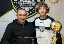 14 vjeçari shkodran Brendon Krepi zyrtarisht pjesë e futbollit italian. Prezantohet tek skuadra e re