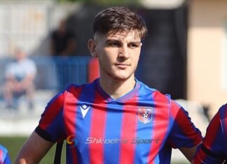 Futbollisti i Akademisë Vllaznia Xhoel Hajdari firmos ‘kontratën’ e parë