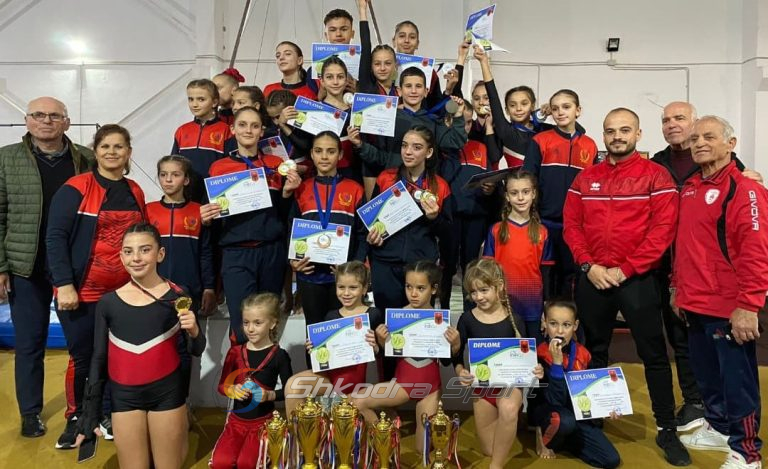 Gjimnastet e Vllaznisë tre vende të para për grupmoshat në garat e Kupës së Shqipërisë