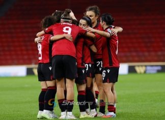 Kombëtarja e Armir Grimës fiton 3-0 ndaj Qipros dhe siguron qëndrimin në Ligën B