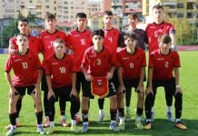 Shqipëria U15 mund Maqedoninë e Veriut. Shkodrani Besardo Ndoj e mban portën kuqezi të paprekur