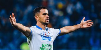 Goli i sulmuesit shkodran Belajdi Pusi i jep fitoren ekipit të tij. Kryeson renditjen e golashënuesve më të mirë