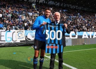 Berat Gjimshiti, tashmë legjendë te Atalanta, shqiptari 300 paraqitje me skuadrën