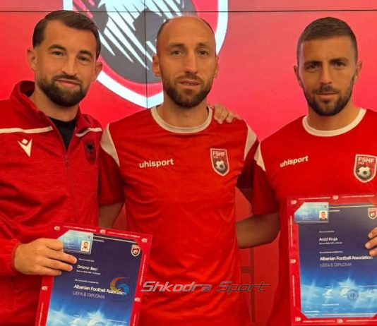 Tre futbollistë shkodranë mendojnë për të ardhmen, marrin licensën e trajnerit