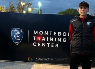 Emanuel Lacinej, mbrojtësi 14 vjeçar shkodran 1.90 metra i gjatë që po spikat në Itali dhe ëndërron kombëtaren shqiptare