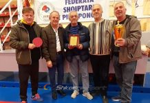 Federata Shqiptare e Pingpongut nderon me ‘Çertifikatë Mirënjohje’ ish- kampionin Gëzim Pepa
