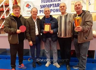 Federata Shqiptare e Pingpongut nderon me ‘Çertifikatë Mirënjohje’ ish- kampionin Gëzim Pepa