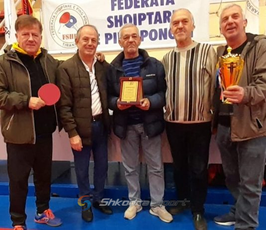 Federata Shqiptare e Pingpongut nderon me ‘Çertifikatë Mirënjohje’ ish- kampionin Gëzim Pepa