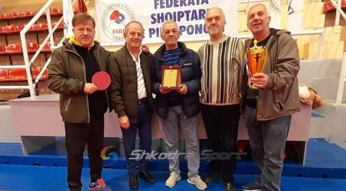 Federata Shqiptare e Pingpongut nderon me ‘Çertifikatë Mirënjohje’ ish- kampionin Gëzim Pepa