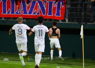 Goli ndaj Egnatias, Kallaku u bë lojtari i 10-të që gjen golin tek Vllaznia