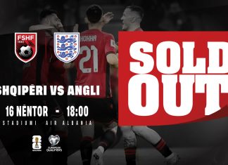 Interesim i jashtëzakonshëm nga tifozët, shiten të gjitha biletat për ndeshjen Shqipëri-Angli