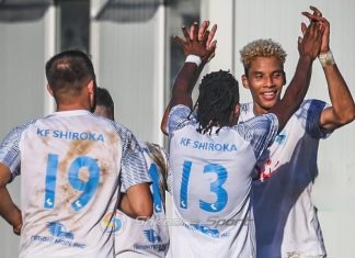 Shiroka bën ”mrekullinë’. Goli i Olamide në ’93 i jep fitoren ndaj Sopotit