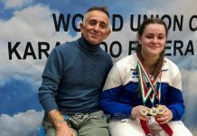 Karateistja lezhjane Mikela Skandaj dy vende të para dhe një të dytë në garat e kampionatit italian