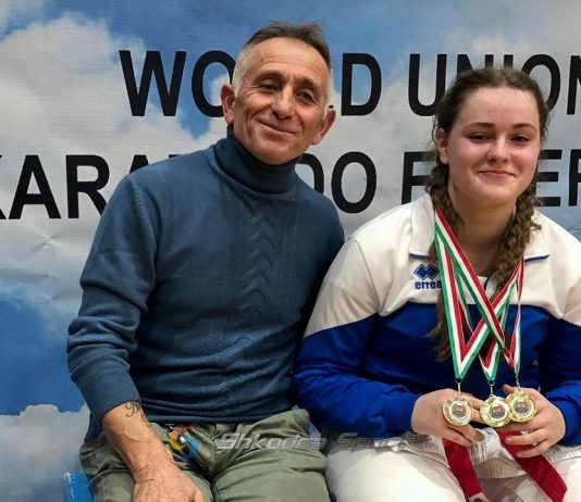 Karateistja lezhjane Mikela Skandaj dy vende të para dhe një të dytë në garat e kampionatit italian
