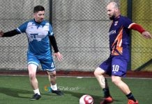 VIDEO/ Shoqata Rajonale Shkodër merr fitoren e tretë në kampionatin 5×5. Mund tatimorët 10-5