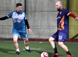 VIDEO/ Shoqata Rajonale Shkodër merr fitoren e tretë në kampionatin 5×5. Mund tatimorët 10-5