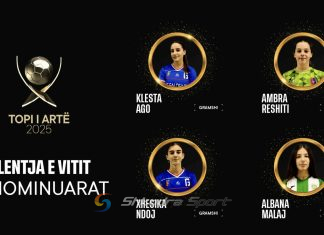 Portierja e Vllaznisë Ambra Reshiti e nominuar për çmimin ‘Talenti i Vitit 2025’