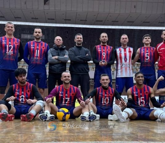 VOLEJBOLL/ Vllaznia mund edhe Ferizajn, kryeson Ligën ‘Gjergj Kastrioti’