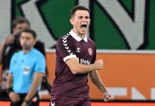 Shënoi njërën prej penalltive dhe eliminoi Rapidin, shkodrani Kerjota dhe Hearts shkojnë në grupet e Conference League